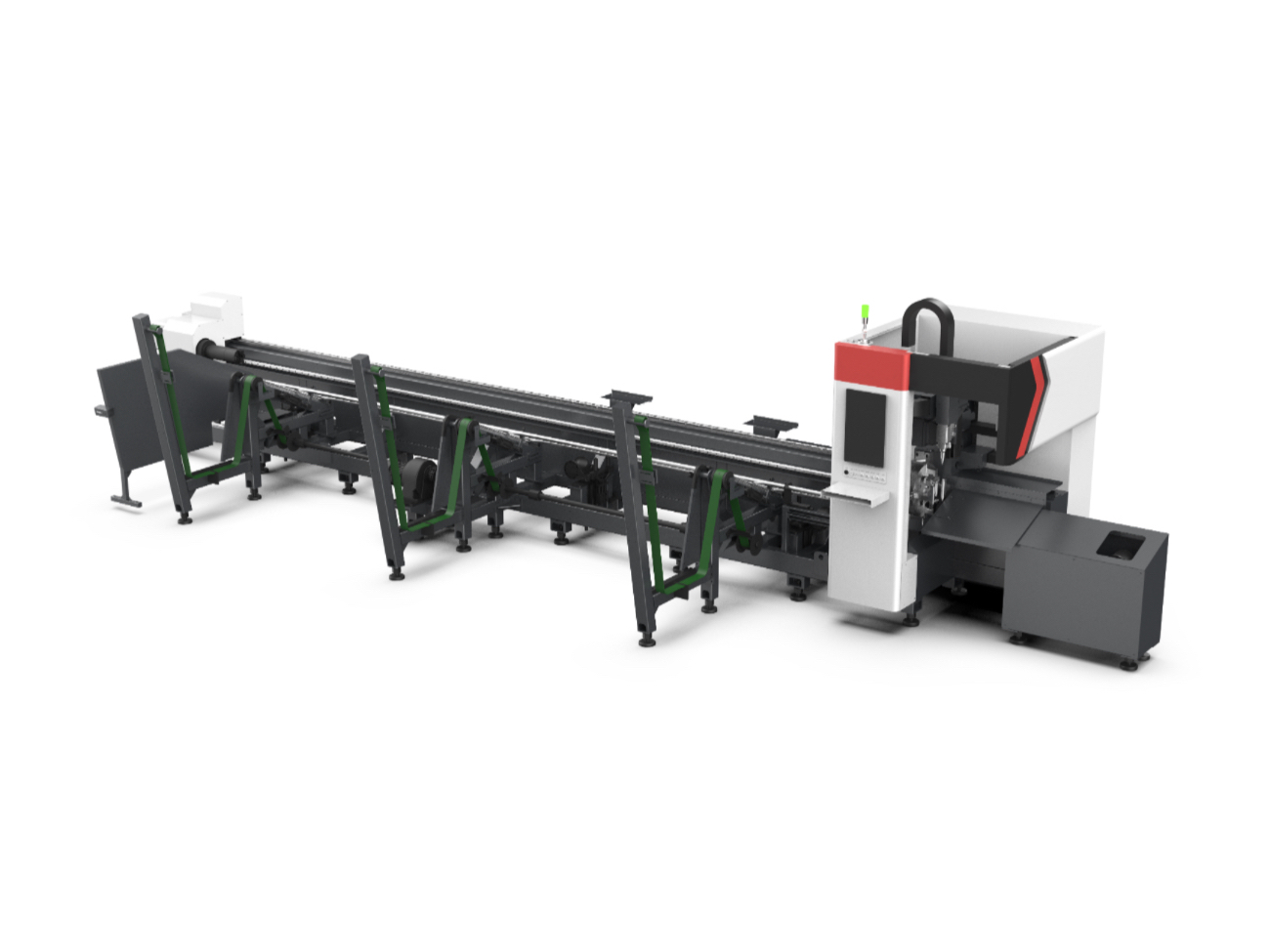 Tube fibre laser cutter